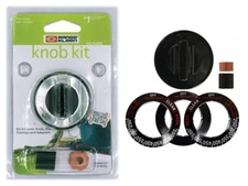 Gas Knob Kit, Universal, Black For Ranges & Ovens - Range Kleen 8211