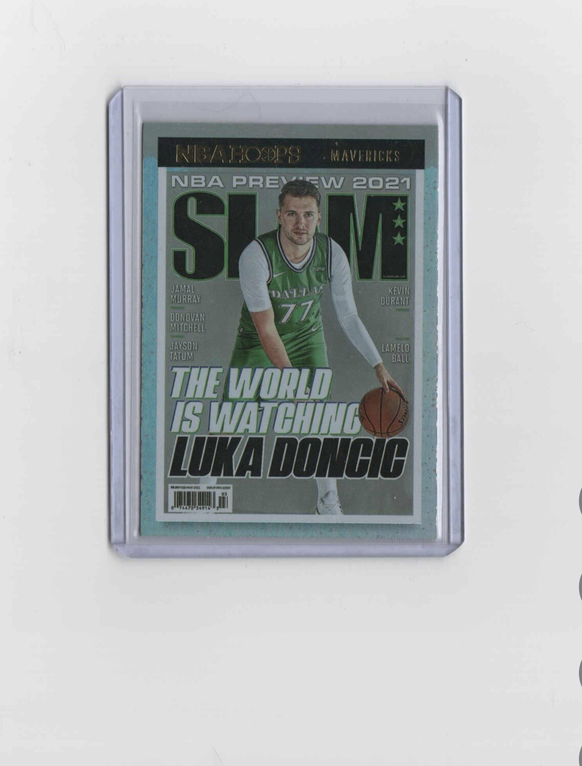 2021-22 Hoops #SLAM #230 Luka Doncic Slam Holo Winter Edition!