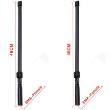 2X CS Tactical Plegable SMA-Hembra Doble Banda Antena BaoFeng UV-5R BF-888S Radio