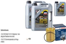 BOSCH &Ouml;lfilter 11L Liqui Moly Top Tec 4100 5W-40 f&uuml;r Mercedes M-Klasse ML 320