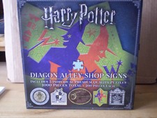 HARRY POTTER'S ~ DIAGON ALLEY SET OF 5 JIGSAW PUZZLES ~ EACH OF 200 PIECES