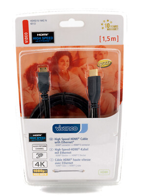 Vivanco High Speed HDMI Mini HDMI Typ C Kabel Ethernet Full HDTV 3D 4K 1,5m 304