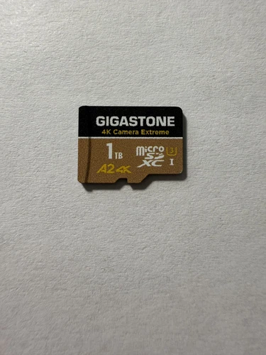 Gigastone 1TB Micro SD Card 4k Camera Extreme, R/W 160/130 MBs