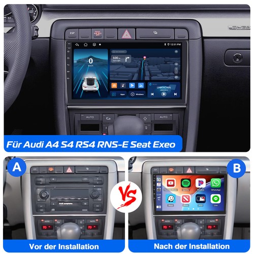 Für Audi Radio A4 8E 8H B6 B7 2000-2008 Android13 Autoradio GPS Navi 6+128G +KAM - Bild 8 von 18