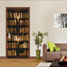 3D Bookshelf I8683 Door Wall Stickers Wall Murals Wall Print Deco Erin 2023