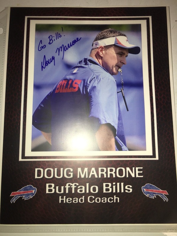 Doug Marrone Jacksonville Jaguars NFL football coach auto autograph PIC Syracuse