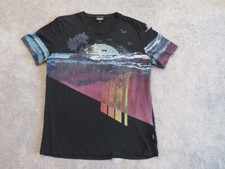 tee T shirt designer Just Cavalli Beach Ocean island black XXL Fits Like M