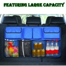 Auto Car Organizer Trunk Back Seat Storage Bags  Mesh Net Pouch Universal Large