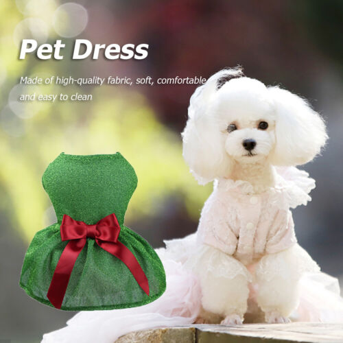 Christmas Costume Dog Dress Not Fade Comfortable Washable Pet Holiday Decoration - Afbeelding 1 van 15
