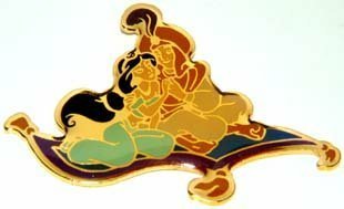 Disney Aladdin Jasmine and Aladdin on Carpet Pin