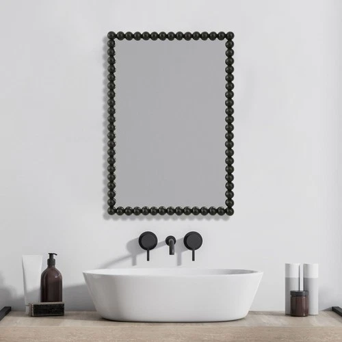 Uttermost 09789 Serna 21" W x 30" H Transitional Rectangular - Black - Picture 1 of 4