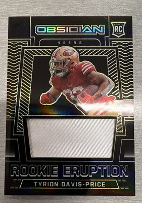 2022 Panini Obsidian - Rookie Eruption Tyrion Davis-Price 12/25 Electric Etch