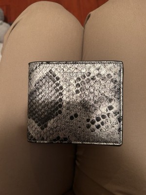 YSL Python-Embossed East / West Wallet Authentic