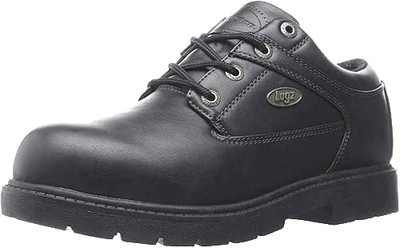 NY LUGZ MSVYEL 001 CO MENS BLACK LEATHER SHOES WORK TOUGH OXFORD~12 EEE