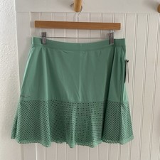 RLX Ralph Lauren Women's M Eyelet Interlock Golf 15 Inch Skort Skirt New 148