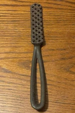 Vintage Cast Iron Meat Tenderizer Hammer – Waffle Face – Butcher Tool