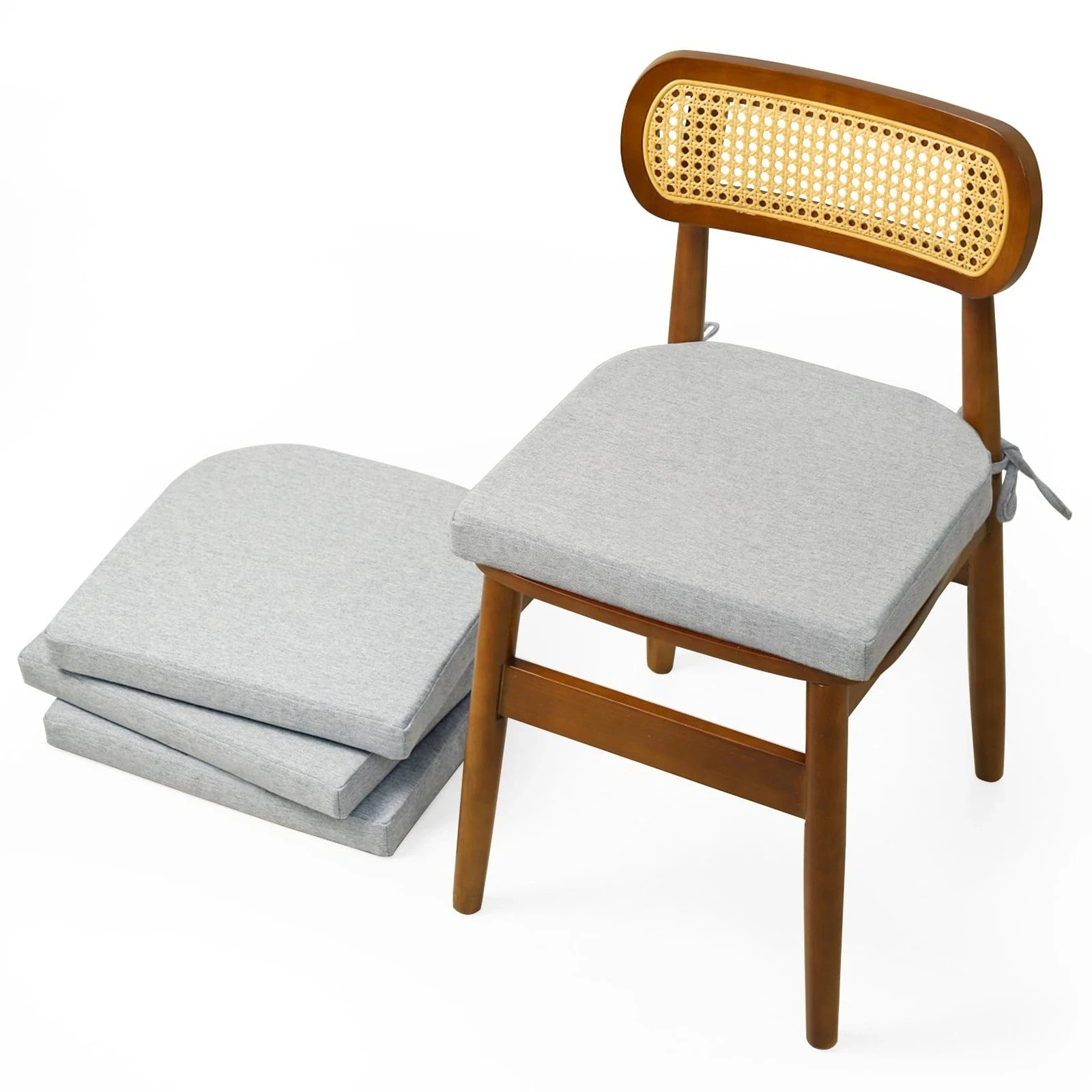 Cushions For Dining Chairs Set Of 4, Non-slip Kitchen Chair 