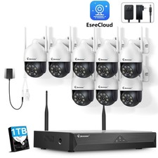 JENNOV 10CH NVR 5MP Outdoor Wireless Security Camera System WIFI CCTV NVR Ki