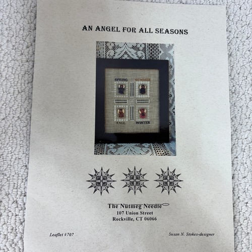 An Angel For All Seasons Cross Stitch & Hardanger Pattern The Nutmeg Needle 707