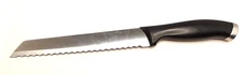 J.A.Henckels Silvercap Serrated Bread Knife, 8 in., Stainless Steel, Black