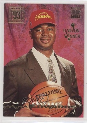 1993-94 Topps Stadium Club Draft Pick Division Winner Doug Edwards Rookie RC 3v8