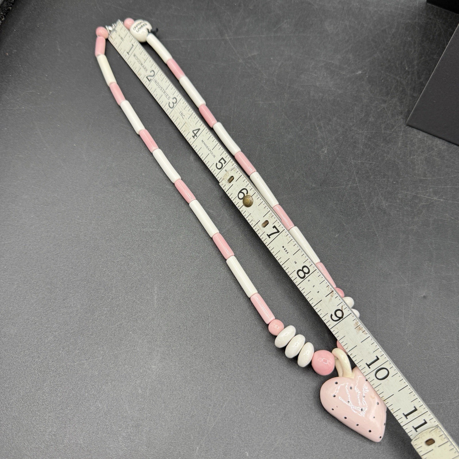 Ruby Z Candace Loheed Ceramic Pink, White  Beaded… - image 6