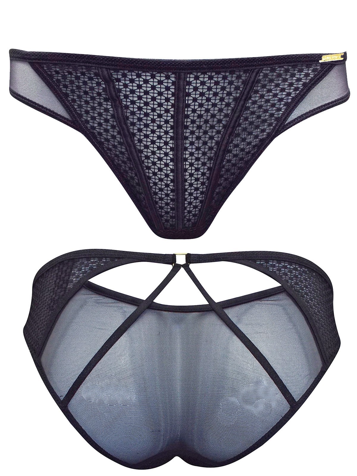 BOUX AVENUE NEGRO AMINA GEO ENCAJE CALZONCILLO TALLA UK 10 NUEVO PRECIO DE VENTA SUGERIDO POR EL FABRICANTE 16 £ GANGA