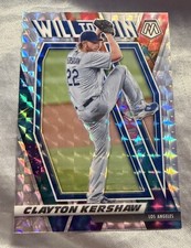 Clayton Kershaw 2021 Panini Mosaic #WTW5 Will to Win Mosaic Prizm Dodgers