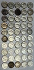 Lot of 50 90% silver 1940’s-1964 Roosevelt dimes (LotB)
