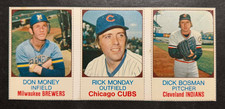 1975 Hostess Panels 112/113/114 DON MONEY / RICK MONDAY / DICK BOSMAN - LQQK