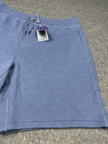 Ralph Lauren Purple Label Mens Sweat Shorts Size XL Blue Cotton Fleece Tags - Picture 12 of 18