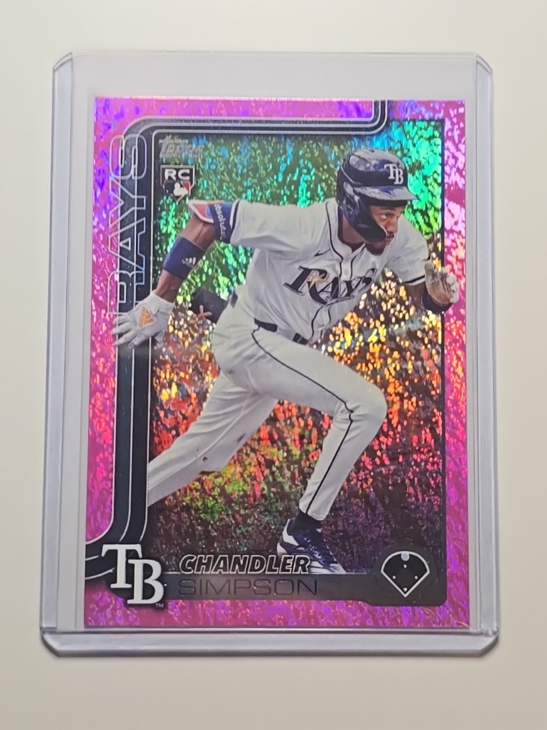 2025 Topps Update Series - Chandler Simpson #US277 Pink Holo Foil (RC) Rays