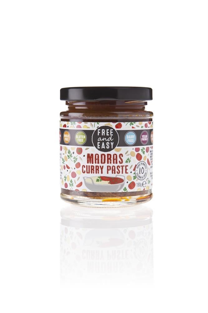 Free & Easy Gluten Free Madras Curry Paste 190g
