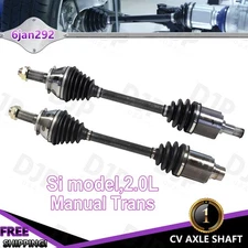 Front Driver & Passenger Pair CV Axle Shaft for Honda Civic Si 2.0L Manual 06-11