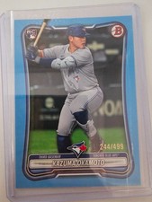 2026 Bowman Kazuma Okamoto Rookie Card RC Sky Blue /499 Blue Jays COLOR MATCH