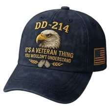DD-214 This Is A Veterans' Matter Hat,M-ilitary Service Baseball Cap For Men