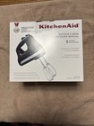 KitchenAid Hand Mixer 5 Speed Stainless Steel Turbo Beater Matte Black