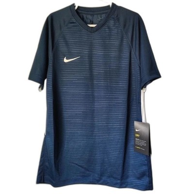 Nike Youth Unisex Dri-FIT Soccer Jersey T-Shirt Dark Navy Blue Size M (894114)
