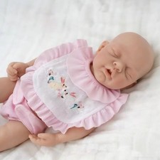 Silicone Baby Reborn Painted Doll Girl 12inch Micro Soft Full Body Gift Toy New