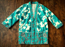 Per Una Marks and Spencer quilted jacket - made in India, block print, floral 10