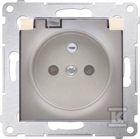 Kontakt Beige Presa Di Corrente, Dgz1bz.01/44A - Immagine 3
