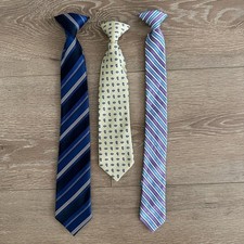 Elegant Kids Tie Set - Blue, Cream, Purple