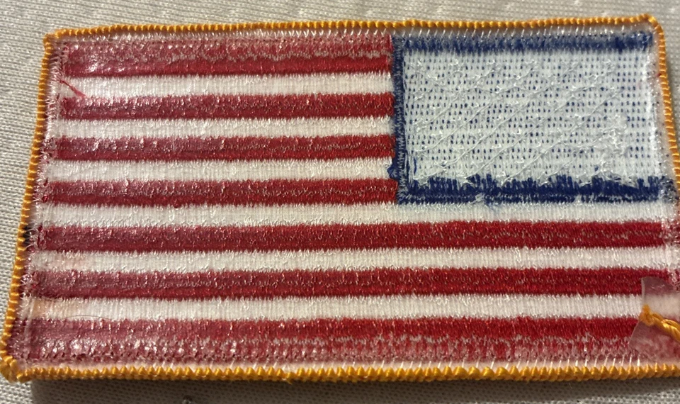 USA American Flag Iron On Patch 3.5" x 2.25" New - Image 2 of 2