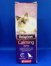 Relaxivet Pheromone Calming Spray for Cats 50ML Improved DE-Stress Formul.04/26