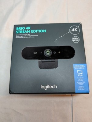 Logitech BRIO Ultra HD 4K Webcam Black USB Webcam HDR Windows Hello Compatible