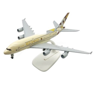 20cm Diecast Alloy 1/300 Scale Etihad Airlines A380 Finished Model Collection