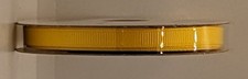 Ribbon, Grosgrain, 1/4" wide - Yellow