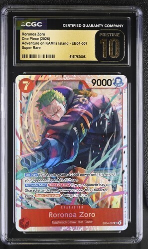 Roronoa Zoro graded CGC 10 for sale on eBay