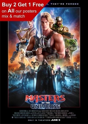 Masters Of The Universe 2026 Film Teaser Poster A5 A4 A3 A2 A1
