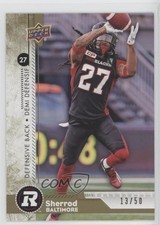 2018 Upper Deck CFL Gold 13/50 Sherrod Baltimore #131 2bu